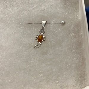 Male November Charm- Sterling Silver